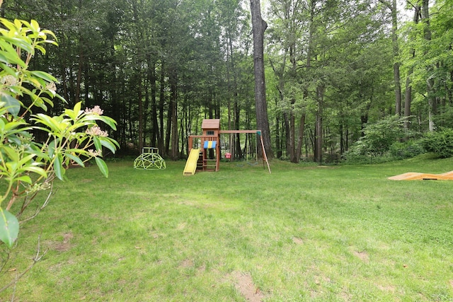 28 Shields Ln, Ridgefield, CT 06877 - view of green lawn featuring a playground