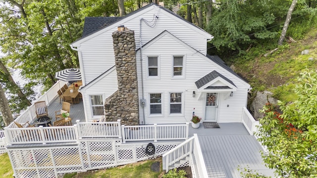 1795 Wolcott Rd, Wolcott, CT 06716 - view of front of house featuring a deck