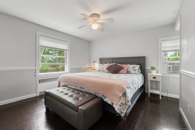 8 Maple Ave, Clinton, CT 06413 - bedroom with radiator, multiple windows, and hardwood / wood-style floors