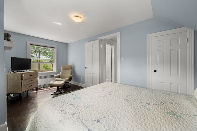 8 Maple Ave, Clinton, CT 06413 - bedroom with radiator heating unit, wood finished floors, and baseboards