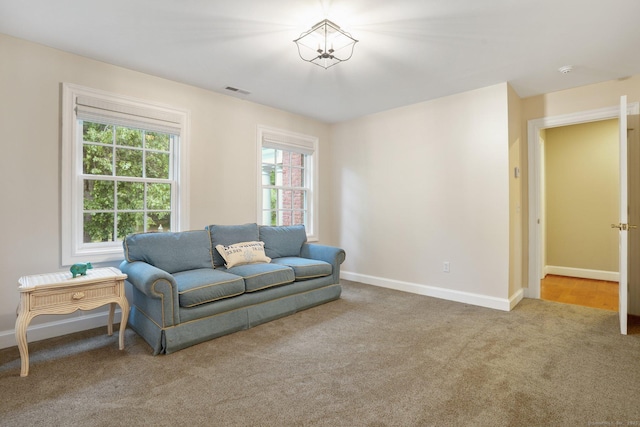 36 Fox Mdw, Marlborough, CT 06447 - living area featuring carpet flooring and baseboards