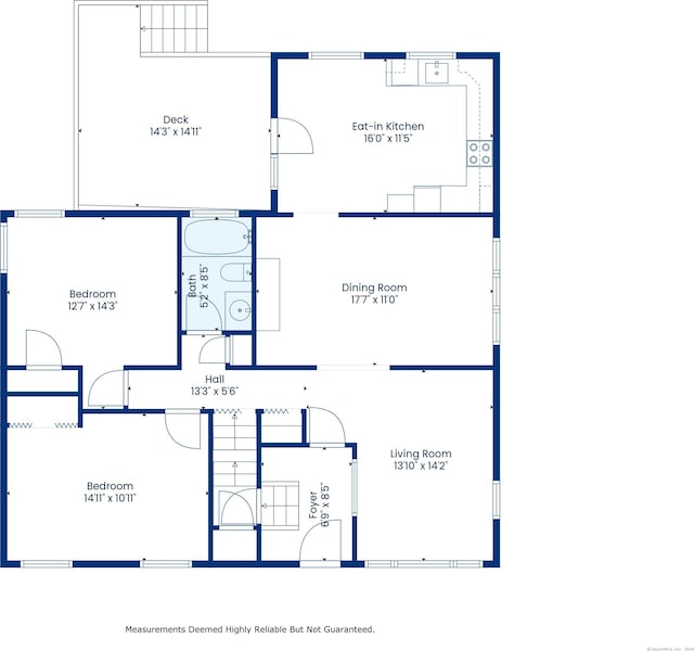 17 Linden St, Norwalk, CT 06851 - floor plan / room layout
