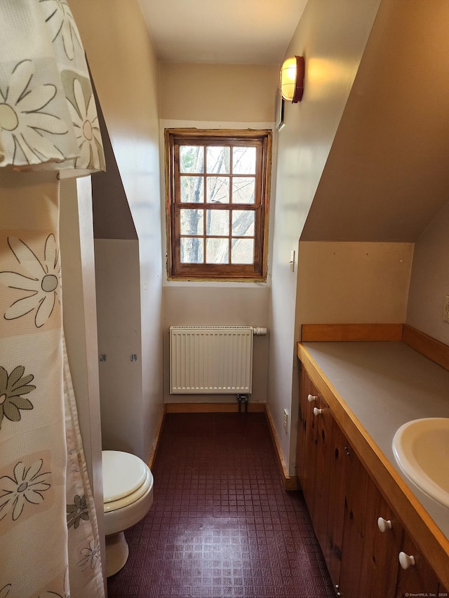 310 S Bigelow Rd, Hampton, CT 06247 - bathroom featuring radiator heating unit and vanity