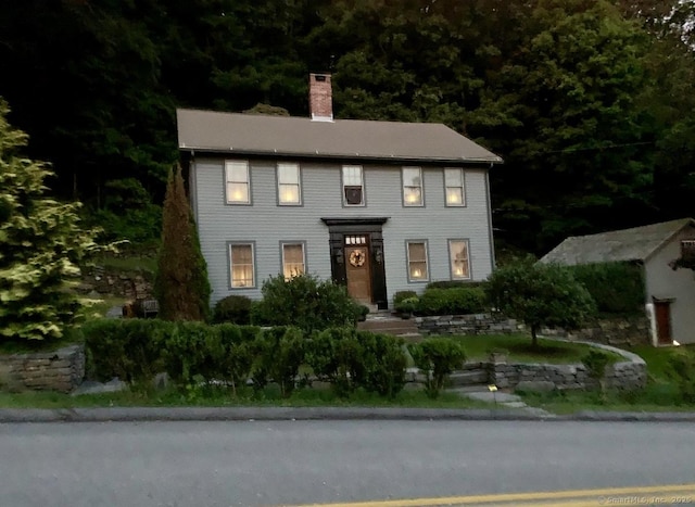 6 Landing Hill Rd, East Haddam, CT 06423 - colonial house with a chimney
