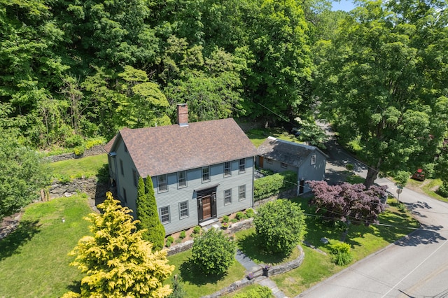 6 Landing Hill Rd, East Haddam, CT 06423 - view from above of property