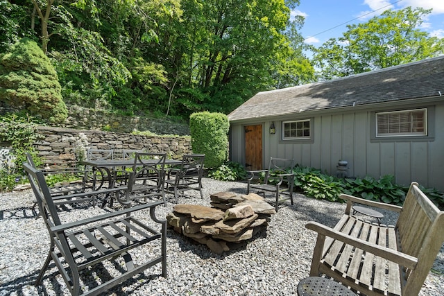 6 Landing Hill Rd, East Haddam, CT 06423 - view of patio with outdoor dining area