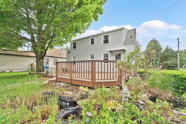 151 Mckee St, Manchester, CT 06040 - back of house with a deck
