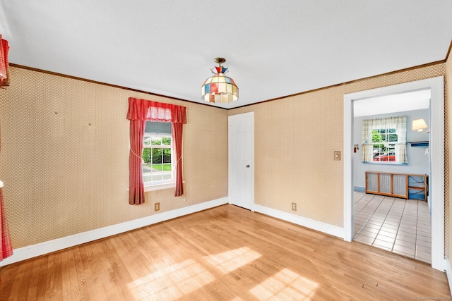 151 Mckee St, Manchester, CT 06040 - unfurnished room featuring ornamental molding, wood finished floors, and baseboards