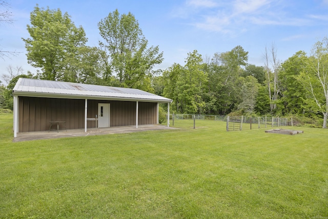 176 Prospect Hill Rd, Colchester, CT 06415 - view of yard featuring a pole building and an outbuilding