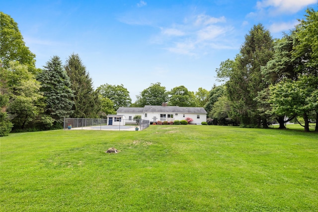 176 Prospect Hill Rd, Colchester, CT 06415 - back of house with a patio, a yard, and a chimney