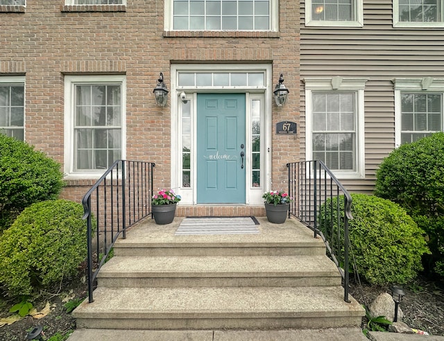 67 Melissa Ln, Prospect, CT 06712 - view of exterior entry with brick siding