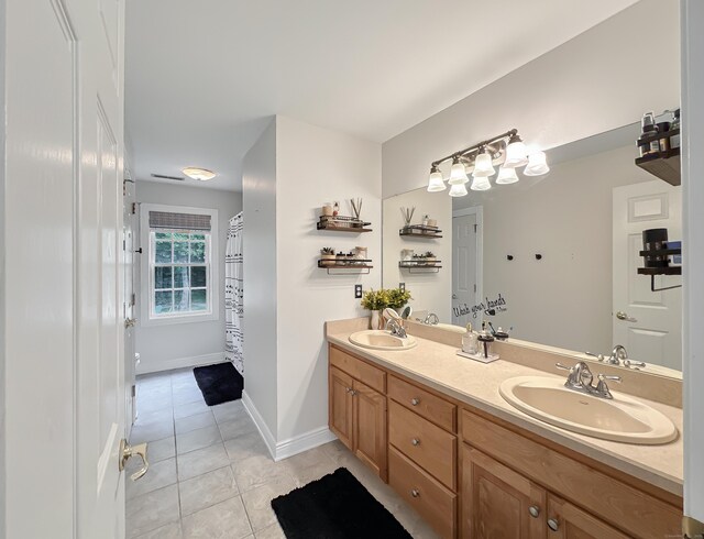 67 Melissa Ln, Prospect, CT 06712 - full bathroom featuring tile patterned flooring and double vanity