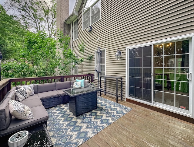 67 Melissa Ln, Prospect, CT 06712 - wooden terrace with outdoor lounge area