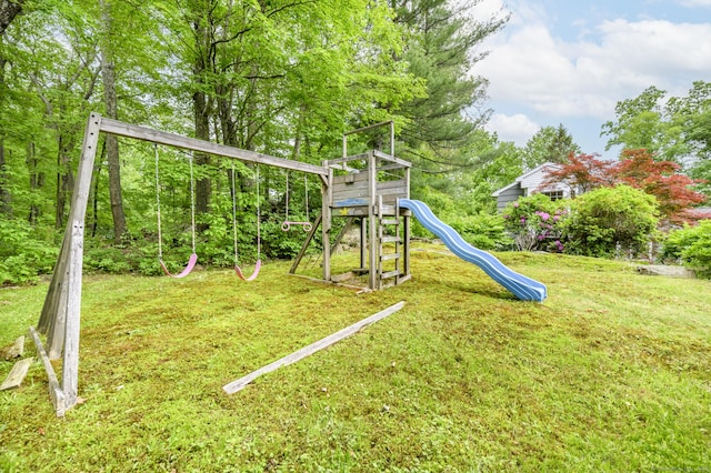 525 Bennetts Farm Rd, Ridgefield, CT 06877 - view of playground with a lawn