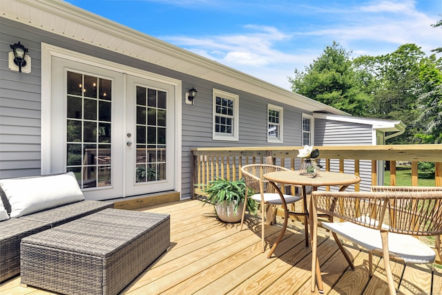 53 Pratt Rd, Plainfield, CT 06374 - deck with french doors