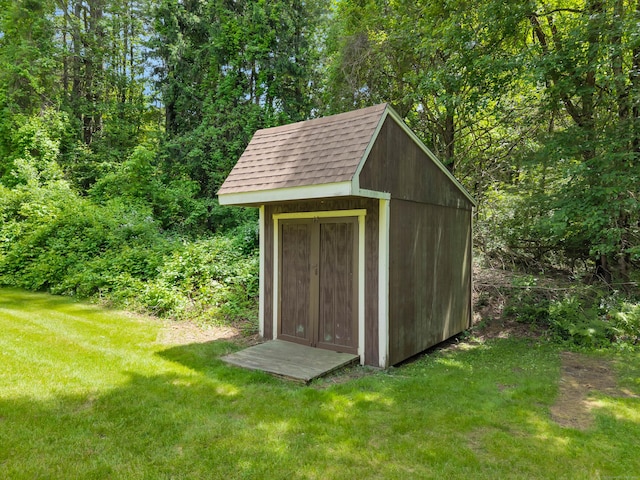 53 Pratt Rd, Plainfield, CT 06374 - view of shed with a wooded view