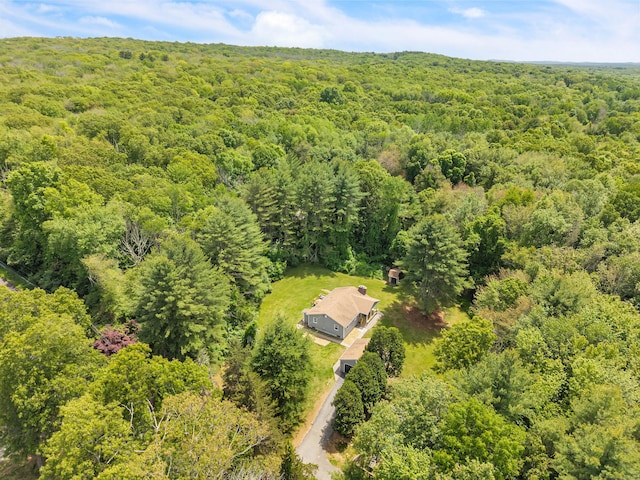 53 Pratt Rd, Plainfield, CT 06374 - aerial view of property and surrounding area featuring a forest