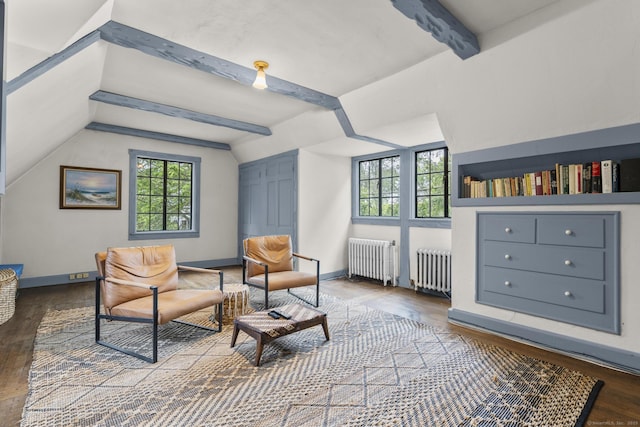 20 Cook Rd, Stamford, CT 06902 - sitting room with radiator heating unit, wood finished floors, and baseboards
