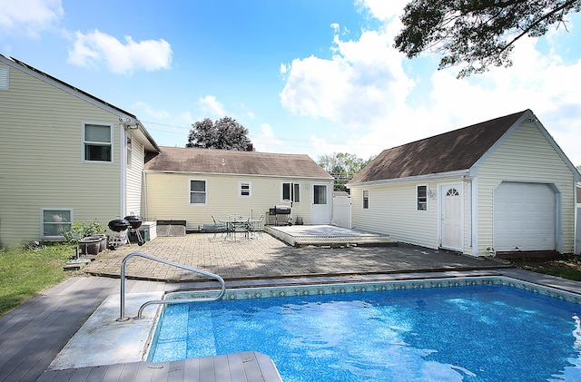 537 Hobart St, Southington, CT 06489 - swimming pool with a deck, grilling area, and an outbuilding