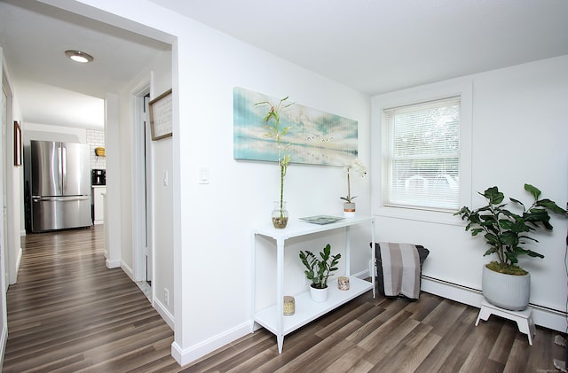 537 Hobart St, Southington, CT 06489 - corridor featuring dark wood finished floors and baseboards