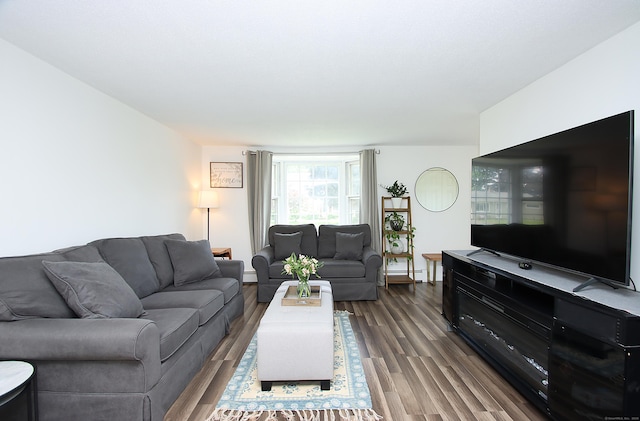 537 Hobart St, Southington, CT 06489 - living area with dark wood finished floors and baseboard heating