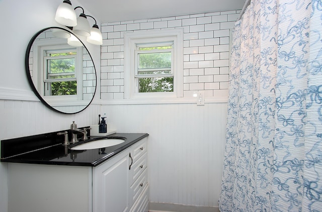 537 Hobart St, Southington, CT 06489 - bathroom featuring vanity and a shower with shower curtain