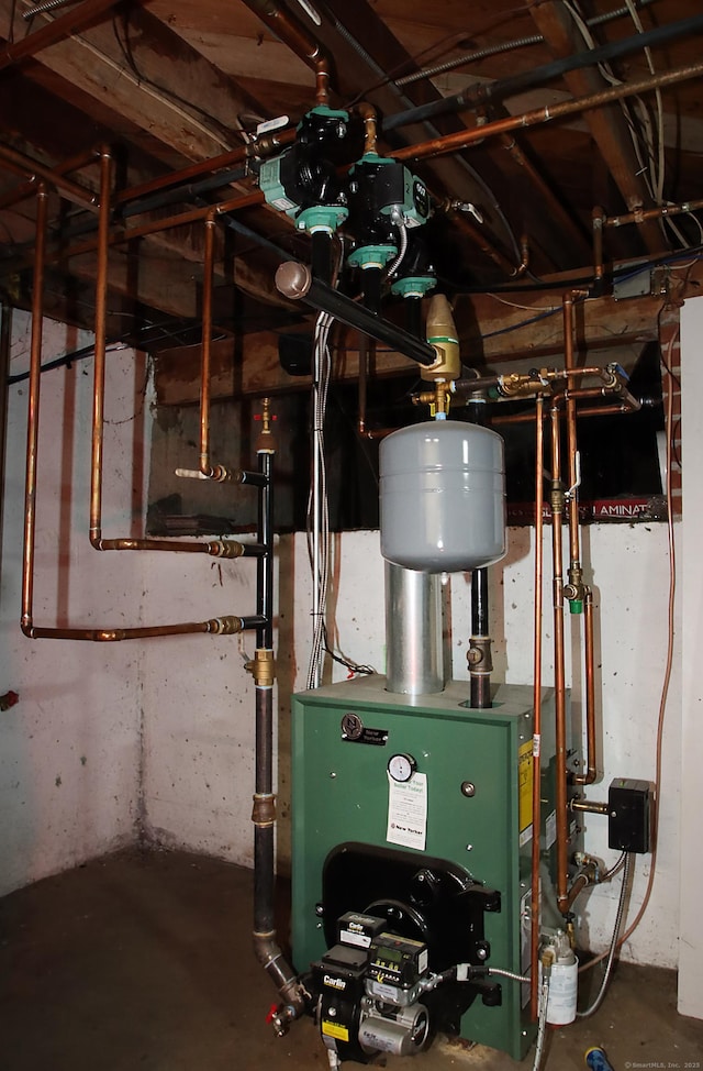 537 Hobart St, Southington, CT 06489 - utility room featuring a heating unit