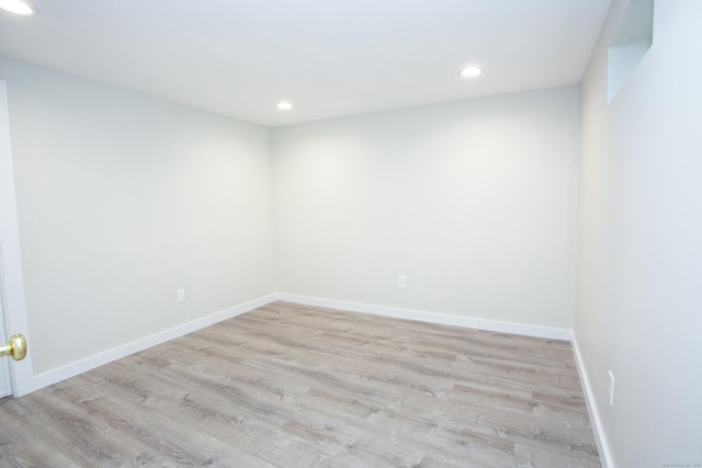 115B Torrington Ave, Canton, CT 06019 - unfurnished room featuring light wood finished floors, recessed lighting, and baseboards