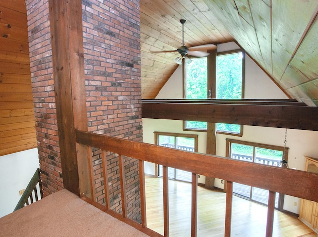 115B Torrington Ave, Canton, CT 06019 - detailed view of ceiling fan and wood ceiling