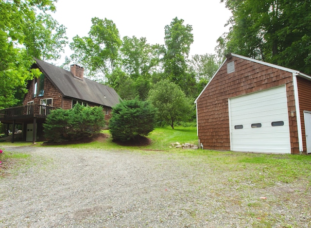 115B Torrington Ave, Canton, CT 06019 - detached garage featuring driveway
