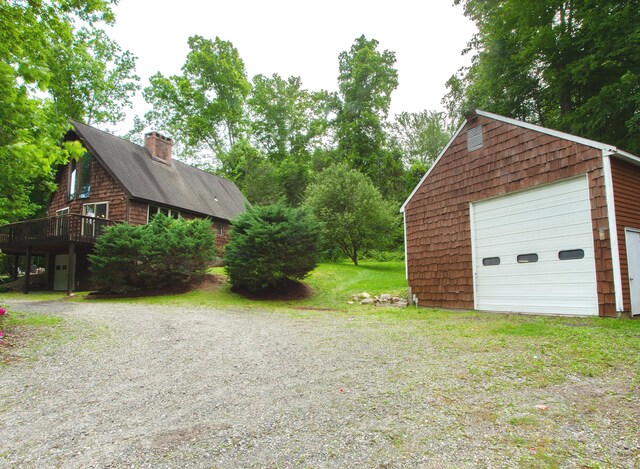 115B Torrington Ave, Canton, CT 06019 - detached garage featuring driveway