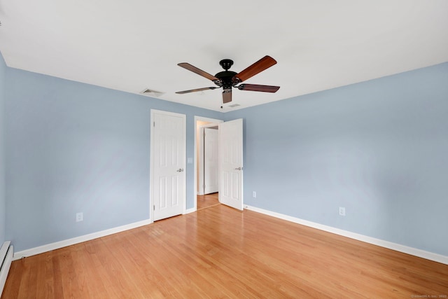 21 Enfield St, Windsor Locks, CT 06096 - unfurnished room with baseboards, ceiling fan, and a baseboard heating unit