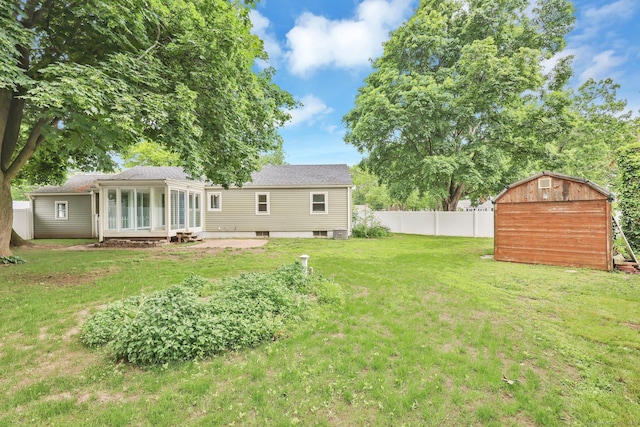 21 Enfield St, Windsor Locks, CT 06096 - view of yard with a sunroom and a patio area