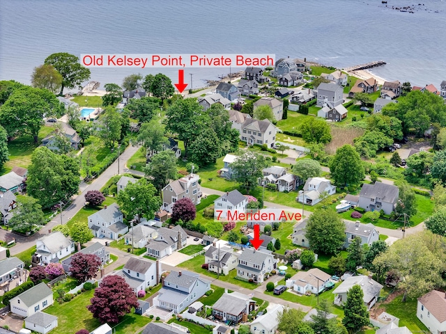 7 Meriden Ave, Westbrook, CT 06498 - aerial view of residential area featuring a nearby body of water