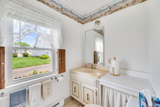 7 Meriden Ave, Westbrook, CT 06498 - bathroom featuring vanity and tile patterned flooring