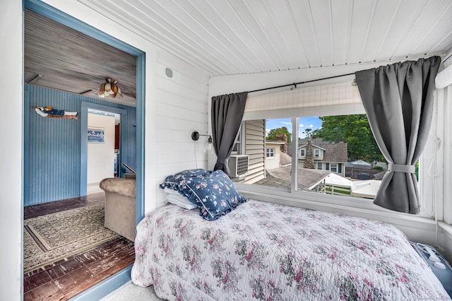 7 Meriden Ave, Westbrook, CT 06498 - bedroom with wood walls and wood ceiling