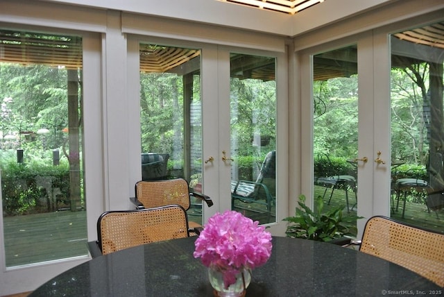 175 Tokeneke Dr, North Haven, CT 06473 - sunroom with french doors and healthy amount of natural light