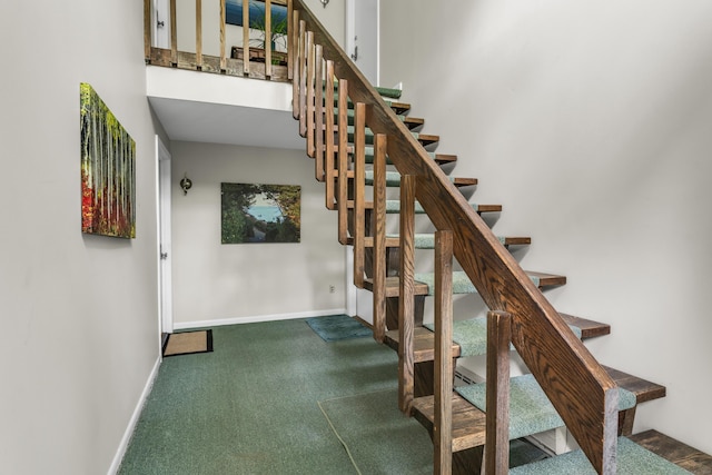 19 Harbour Vlg Unit B, Branford, CT 06405 - stairs with carpet floors and baseboards