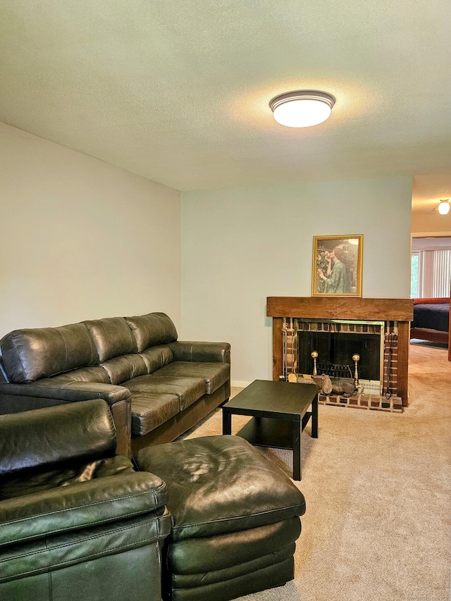 42 Village Rd Unit 42, Southington, CT 06489 - carpeted living area with a fireplace