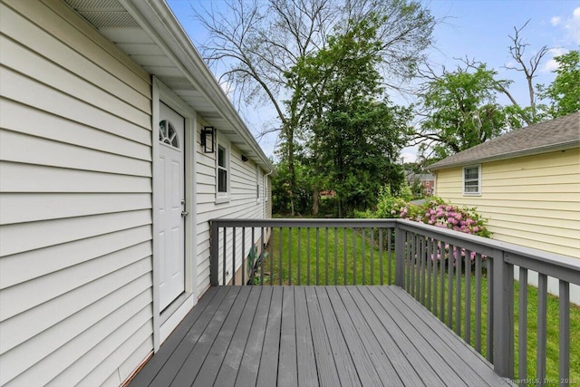 121 Lurton St, New Britain, CT 06053 - wooden deck featuring a yard