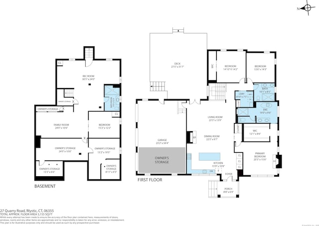 27 Quarry Rd, Stonington, CT 06355 - floor plan / room layout