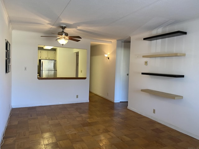 1700 Broadbridge Ave Unit A16, Stratford, CT 06614 - empty room featuring ceiling fan and baseboards