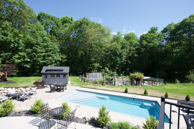 86 Charolais Way, Burlington, CT 06013 - outdoor pool featuring an outdoor structure, a patio area, and an exterior structure