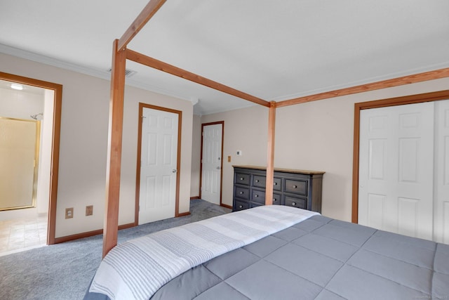 36 Holly Ln, Middletown, CT 06457 - bedroom featuring ornamental molding and carpet