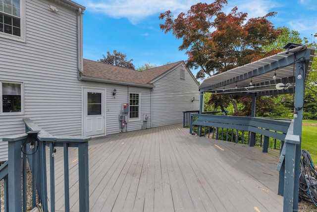 36 Holly Ln, Middletown, CT 06457 - view of wooden deck