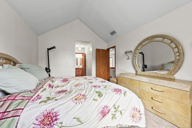 3 Jeffrey Alan Dr, Manchester, CT 06042 - bedroom with lofted ceiling, carpet floors, and ensuite bathroom