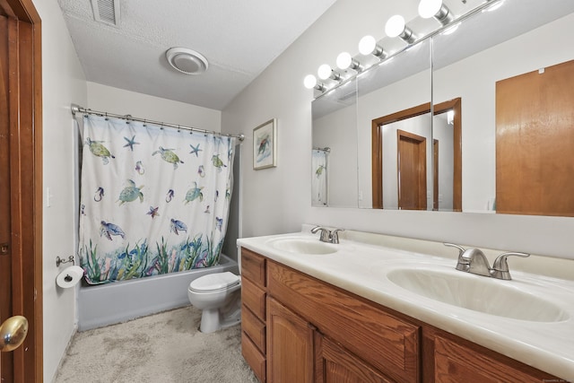 3 Jeffrey Alan Dr, Manchester, CT 06042 - full bathroom featuring double vanity, shower / tub combo with curtain, and toilet