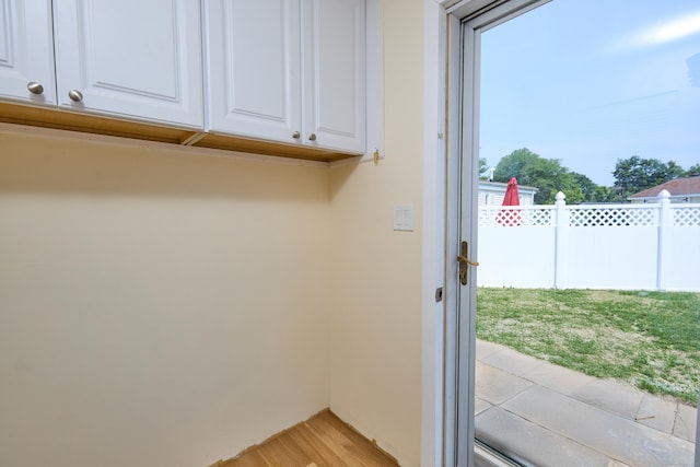 10 Crescent Park Rd, Westport, CT 06880 - doorway to outside featuring light wood-style flooring