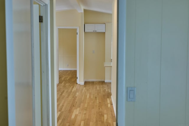 10 Crescent Park Rd, Westport, CT 06880 - corridor with light wood-style floors and baseboards