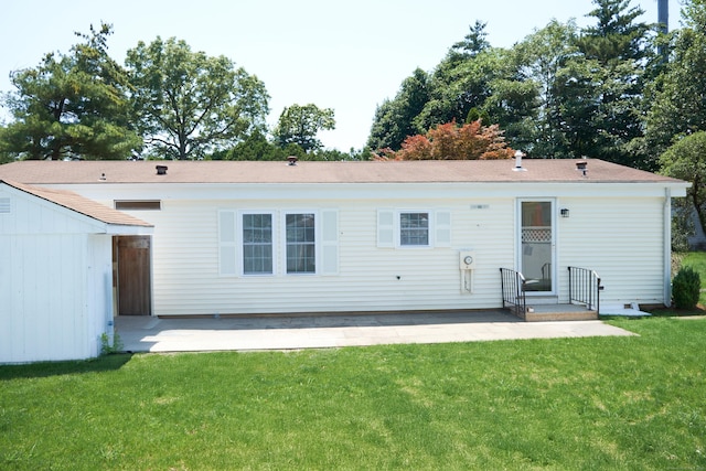 10 Crescent Park Rd, Westport, CT 06880 - back of house featuring a lawn and a patio